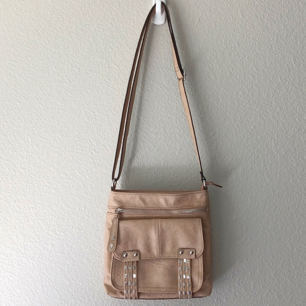 Jessica Simpson Becca Hobo Handbag Double Chain Accents